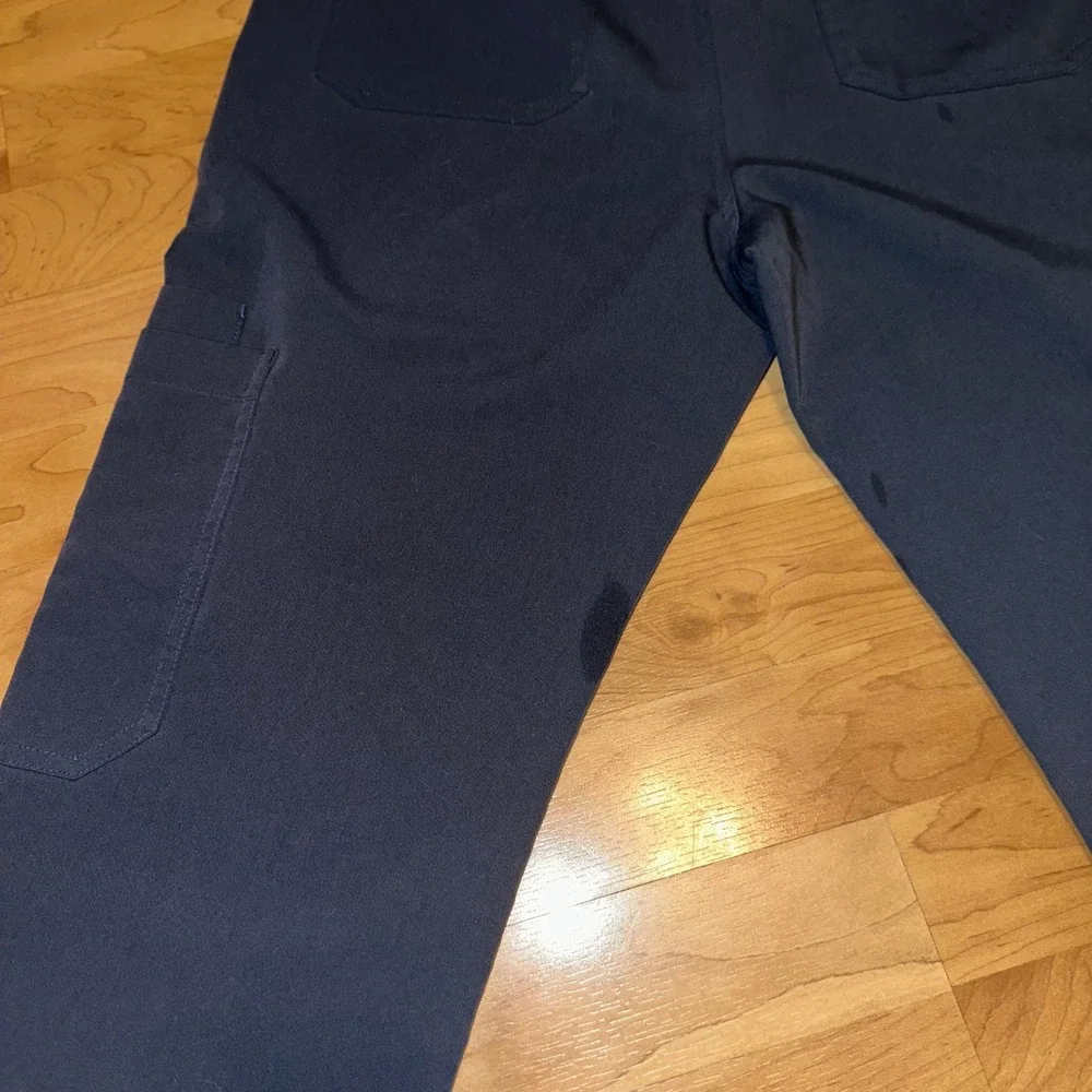 Figs Men Scrub Pants Cairo technical collection size small zip fly blue‎
